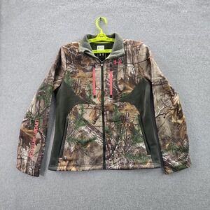 Under Armour Women Jacket M Camo Camouflage Coldgear UA Storm Activewear Logo